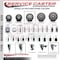 Service Caster 4'' Gray Poly Wheel Swivel 7/16'' Stem Caster Set 2 Total Lock Brake, 4PK SCC-GRTTL20S414-PPUB-716138-2-S-2 - alternate 3